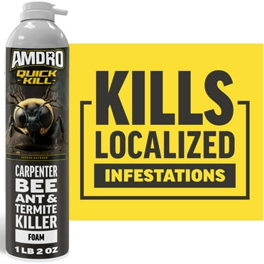 Amdro Quick Kill Carpenter Bee, Carpenter Ant & Termite Killer Foam; 18 oz.