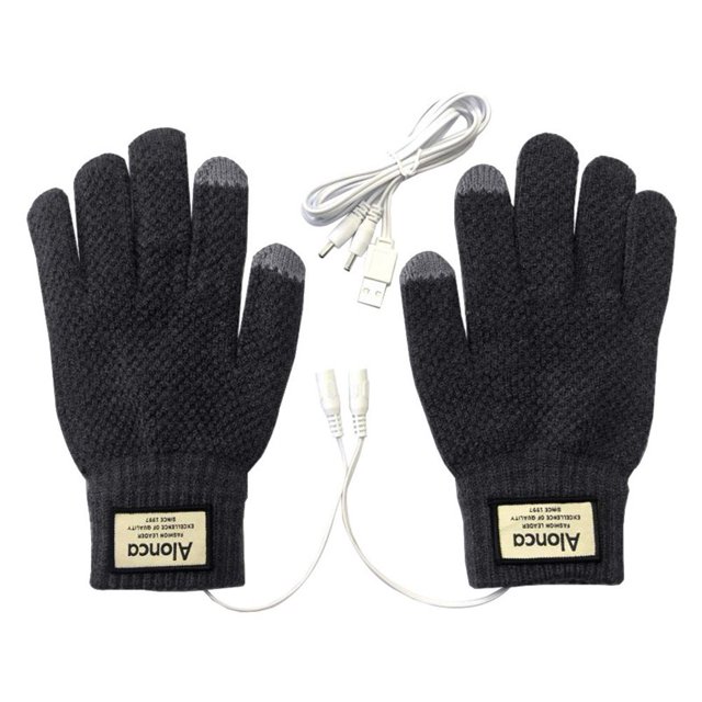 artículos deportivos Calefacción eléctrica Guantes de invierno oscuros Guantes portátiles calefactables Calentador de manos ( ) Gris Barbie Nuevos Originales