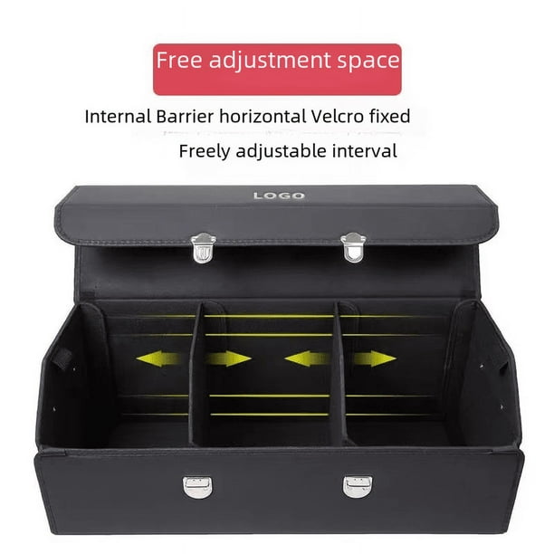 Caja de almacenamiento multifuncional para maletero de coche, caja de almacenamiento de gran capacidad, caja de almacenamiento plegable para coche, práctica