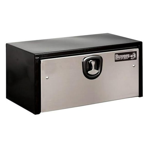 Buyers Products  18 x 18 x 36 in. Black Toolbox with Stainless Steel Door