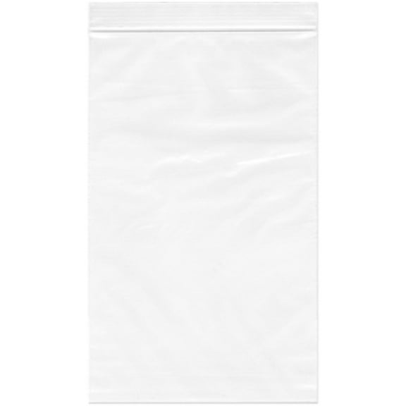Plymor 5" x 8" (Pack of 50), 6 Mil Industrial Duty Zipper Reclosable Plastic Bags