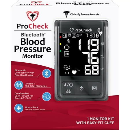 procheck bluetooth blood pressure monitor, with bonus pack
