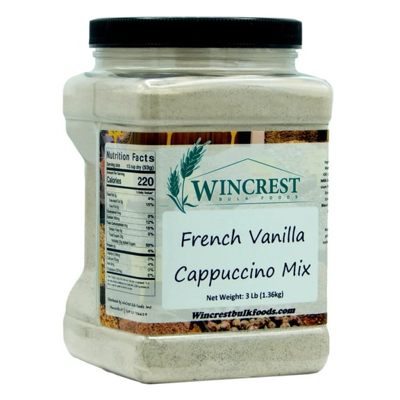 WinCrest French Vanilla Cappuccino Mix - 3 Lb Tub