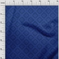 thumbnail image 3 of oneOone Cotton Flex Dark Blue Fabric Asian Block Craft Projects Decor Fabric Printed By The Yard 40 Inch Wide, 3 of 4