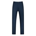 thumbnail image 1 of INSPIRE CHIC Pantalon Habillé pour Homme Grande Taille Extensible à devant Plat Pantalon Formel 38 Bleu Marine, 1 of 3
