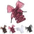 thumbnail image 2 of 1 Paire Lacets Mode Ruban Chiffon Décontracté Lacets Plats, 2 of 6