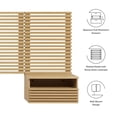 thumbnail image 6 of Modway Render Wall Mount Queen Headboard and Modern Nightstands in Oak, 6 of 8