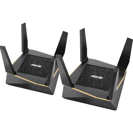 ASUS RT-AX92U AX6100 Tri-Band Wi-Fi Mesh System (2 Pack) with Ai-Protection Pro