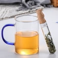 thumbnail image 3 of Miangastore Loose Leaf Tea Infuser Transparent Glass Tube Shaped 1Pcs 6.7X0.8In, 3 of 8