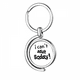 thumbnail image 1 of Palabra inglesa diseño adulto de hoy Rotating keychain Metal Keyring Holder, 1 of 2