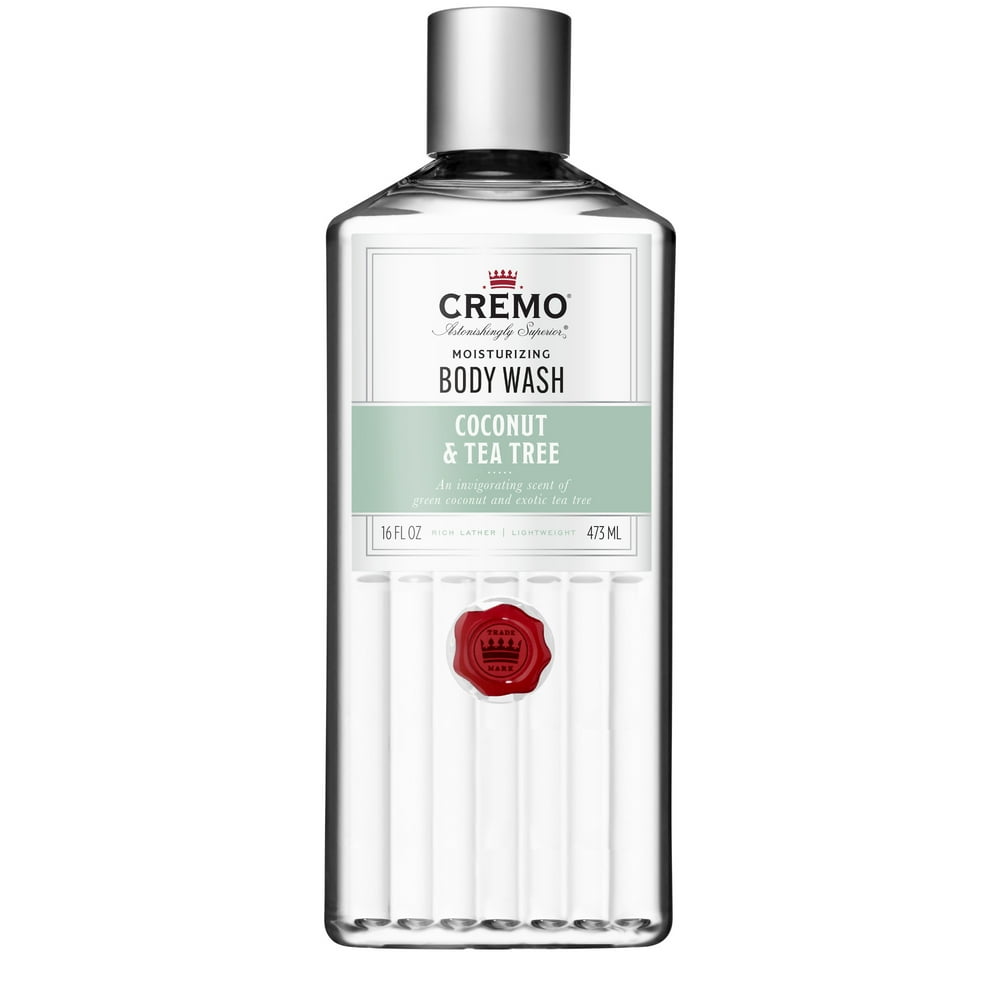 CREMO Body Wash Coconut Tea Tree 16 Oz.