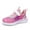 Hot Pink, variant on uikmnh Cute Sneakers Children's Fashion Mesh Lace Up Sneakers Color Matching Casual Comfortable Running Shoes Size:5-5.5 Years