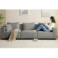 thumbnail image 4 of ASHOMELI 3-Seater Modular Sectional Sofa,Soft and Comfortable, Suitable for Living Room, Bedroom, Flat (Gray), 4 of 7