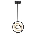 thumbnail image 5 of Artcraft Lighting Trilogy Collection Integrated LED 13 in. Pendant, Black and Gold, 5 of 5