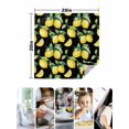 thumbnail image 4 of Lemon Black Cloth Napkins Set of 6 Reusable Dinner Napkins, Country Fruit Watercolor Farmhouse Plant Cocktail Napkin Washable Table Napkins for Wedding/Holiday Party/Baby Shower 20"x20", 4 of 7