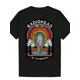 thumbnail image 1 of Men'S Vintage Radiohead "In Rainbows" Graphic Tee, 100% Cotton Crew Neck Short Sleeve T-Shirt, Casual Summer Knit Fabric with Slight Stretch, Y2K Anime Horror Dark Humor Band Theme Gift, Regular Fit, 1 of 6