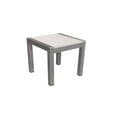 thumbnail image 2 of Pangea Home Joseph 2-piece Aluminum Patio Lounger and Side Table in White, 2 of 2