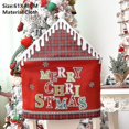 thumbnail image 2 of Fundas para respaldo de silla con sombrero rojo para mesa de cena navideña de Papá Noel y Papá Noel, decoraciones navideñas para el hogar, Año Nuevo 2023, 2 of 4