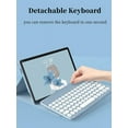 thumbnail image 2 of REQO Keyboard Case for Lenovo Tab P11 / Lenovo P11 Plus Case, Round Keys Detachable Wireless Bluetooth Keyboard Case for (Model: TB-J606F TB-J606X TB-J616F), Sky Blue, 2 of 9