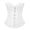 White, variant on Shapewear Tummy Control Satin Trim Waist Cincher Corset Bustier for Parties Body Shaper Shorts for Women Pink Size L