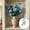 Blue, variant on Fmbmuo 2PC Independence Day Simulation Flower Set Of 2 stems31.5 Inch 6 Butterfly Blooms Artificial Flowers For Memorial Day Party Table Decoration