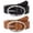 Black+Brown, variant on JASGOOD 2 Packs Leather Belts for Women Fashion Ladies Belt with Silver Buckle