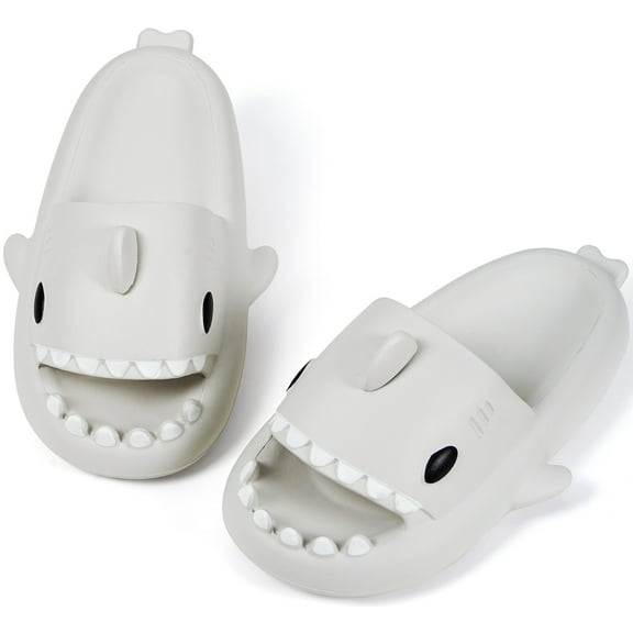 Unisex Beach Slipper Slides Slippers Cute Shark Sandals Casual Shoes for Men Women child, Lightweight Anti-Slip Summer Indoor & Outdoor Animal