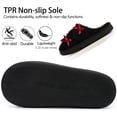 thumbnail image 6 of Ecetana Women's Slippers Fuzzy Bow Plush Warm Indoor Cozy House Shoes Non-Slip Memory Foam, 6 of 8