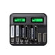 thumbnail image 4 of Cargador De Batería Inteligente De 8 Ranuras Para Baterías Recargables Aa Aaa C D sonducket EL011262-00, 4 of 5