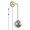 Smoke Gray-Plug In, variant on KCO Lighting Mid Century Modern Gold Globe Wall Lamp with Plug in Cord Minimalist Glass Ball Wall Sconce Vintage Wall Mounted Lighting Reading Light (Amber)