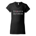 thumbnail image 2 of Don't Let Friends Alone Awareness Womens V-Neck Tee, Black, Small, 2 of 3