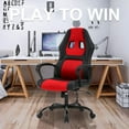 thumbnail image 4 of BestOffice Executive Chair with Lumbar Support & Adjustable Height, 250 lb. Capacity,Red, 4 of 7