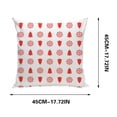 thumbnail image 2 of Christmas Red Tree Decorative Pillow Cover, Soft Short Plush Holiday Cushion Case with Festive Pattern, Removable Cozy Winter Home Decor for Living Room Sofa & Bedroom, 18x18 inches (45x45cm), 1 Pack, 2 of 5