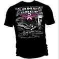thumbnail image 3 of Elite Breed Armed Forces Fight Breast Cancer T-shirt by , Black, 3 of 7