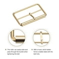 thumbnail image 3 of 8Pack Metal Roller Buckles, 50mm (2") Triglides Slider Movable Bar Strap Adjuster Rectangle Keeper (Gold Tone), 3 of 6