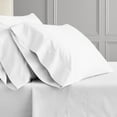 thumbnail image 4 of PRATYUX Split Queen 5-PC Sheet Set - 1000-TC 100% Egyptian Cotton, 20" Deep Pockets - White, 4 of 7