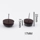 thumbnail image 3 of Almohadillas de fieltro para clavos, protectores de suelo, deslizadores de muebles para sillas de madera de fieltro para proteger 17mm 500 piezas, 3 of 3