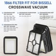thumbnail image 2 of Filtros 1866 de repuesto para aspiradora Bissell Crosswave (paquete de 4), 2 of 7