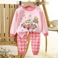thumbnail image 2 of Toddler Boy Girls Clothes Kids Long SleeveT-Shirt and Elastic Prints Outfit 2 Piece Sweatsuit Set Cartoon Print 2PCS Set kids Winter Outfit 2PC Long Sleeve Pajamas Set 3 6 9 12 18 24 Months 2T 3T, 2 of 5