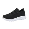 thumbnail image 3 of Domzle Walking Shoes for Women Wide Width Slip On Casual Comfort Walking Shoes Black US-5.5, 3 of 5
