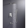 thumbnail image 2 of alma vanity Alam Empolo 8" Wall mount Rain Shower Set Pink Brushed, 2 of 5