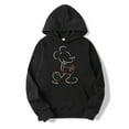 thumbnail image 1 of Mickey Mouse Ligne Pop Unisexe Chandail à Capuchon Dessin Animé Mode Couple Chandail Surdimensionné Hauts Printemps Automne Chandail, 1 of 7