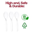 thumbnail image 5 of Smarty 9.75" Clear Disposable Plastic Utensils Serving Spoons 150ct, 5 of 7
