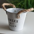 thumbnail image 3 of Iron Flower Pot Flower Planter Succulent Planter Creative Planter Flowerpot Bucket Iron Flowerpot Flower Vase Iron Planter, 3 of 5