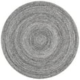 thumbnail image 2 of SAFAVIEH Braided Caleb Solid Polyester Reversible Area Rug, Gray/Charcoal, 7' x 7' Round, 2 of 7