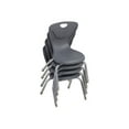 thumbnail image 3 of FDP - Chair - ergonomic - round - gray (pack of 4), 3 of 10