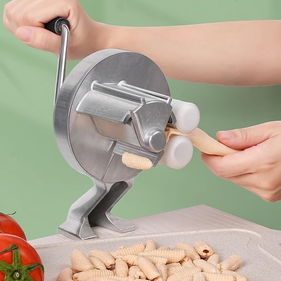 Cavatelli Pasta Maker, Hand Crank Original Italian Pasta Roller Machine for Homemade Gnocchi