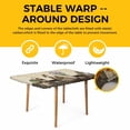 thumbnail image 4 of Vintage Flowers Table Cloths for 3 Foot Rectangle Tables, Birds Retro Art Elegant Farmhouse Rustic Patio Waterproof Elastic Fitted Tablecloths, Washable Rectangular Table Cover for Camping, 4 of 8