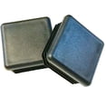 thumbnail image 2 of (Pack of 8) 1" Square Cap Plugs (10-14 Ga - for ID 0.72" - 0.84") | 1 x 1 Inch End Caps | Fencing Post Tube Slides | Furniture Chair/Leg Slide Inserts | Fitness Eqpt End Caps | by SBD, 2 of 4