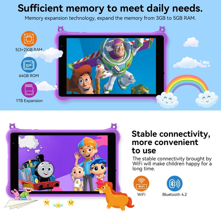 Blackview Tab 5 Kids Tablet - 8 inch, 3GB & 64GB with Built-in